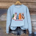 thumbnail image 4 of SELONE Sweatshirt for Women Oversized Crew Neck Merry Christmas Holiday Pullover Long Sleeve Shirt Loose Outerwear, 4 of 5