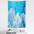 thumbnail image 1 of Blue White Tapestry, Crystal Clouds in the Sky Heavenly Life Hope Surface of Planetary Body Image, Fabric Wall Hanging Decor for Bedroom Living Room Dorm, 5 Sizes, Blue White, by Ambesonne, 1 of 1