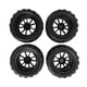 thumbnail image 4 of RC Cars Tyres, Easy To Install RC Tires And Wheels Rim Set  For Upgrade ANGGREK Black RC Car Wheels Set, 4 of 8