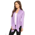 thumbnail image 4 of Women's Casual Long Sleeve Drape Front Open Jacket Cardigan, 4 of 6