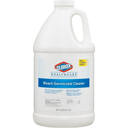 Hospital Cleaner Disinfectant w/Bleach, 2qt Refill