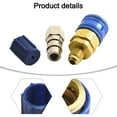 thumbnail image 4 of BUYISI Car A/C Air Condition Quick Coupler with Cap Low/High R134 Blue+Red Extension Adapter For Type A/C Manifold Gauge (R134A), 4 of 5