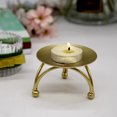 thumbnail image 4 of Wovilon Iron Candle Holder Round Table Golden Candlestick for Party Wedding Ornament 1Pc Home Decor, 4 of 7