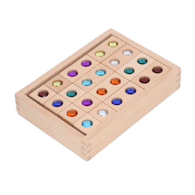 Bloques sensoriales infantiles, bloques apilables de 32 piezas, bloques acrílicos para bebés, bloques para niños, juguetes confiables y duraderos