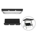 thumbnail image 2 of stanreset Kit de Auvent Imperméable pour Balancelle de Jardin Extérieur Housse de Chaise de Balancelle Noir, 2 of 9