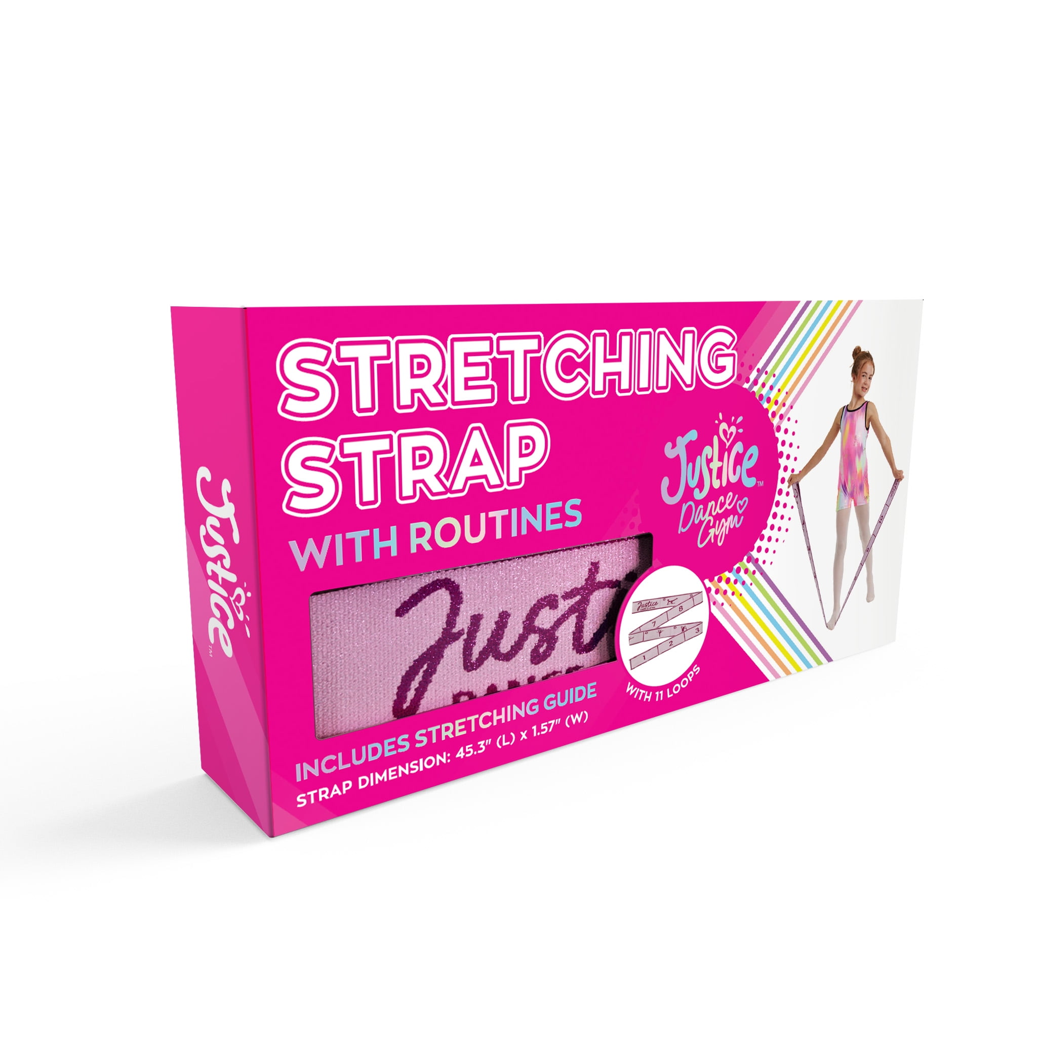 Justice 45" Stretching Strap - Great for Dance, Gymnastics and Ballet, Ages 6+