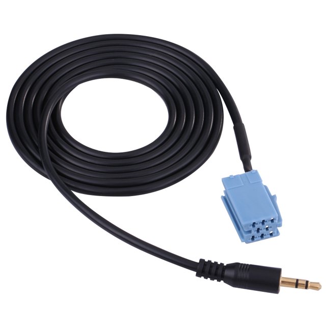 Cable adaptador de audio para automóvil Cable adaptador de audio y música de entrada auxiliar para automóvil de 3,5 mm para reproductor de CD para automóvil