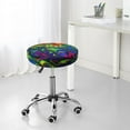 thumbnail image 4 of Uemuo Pride Rainbow Pattern Round Bar Stool Seat Covers Washable Stool Cushion Slipcover Elastic Bar Chair Covers-12 inch, 4 of 7