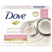 Dove Purely Pampering Coconut Milk Beauty Bar 4 oz, 2 Bar