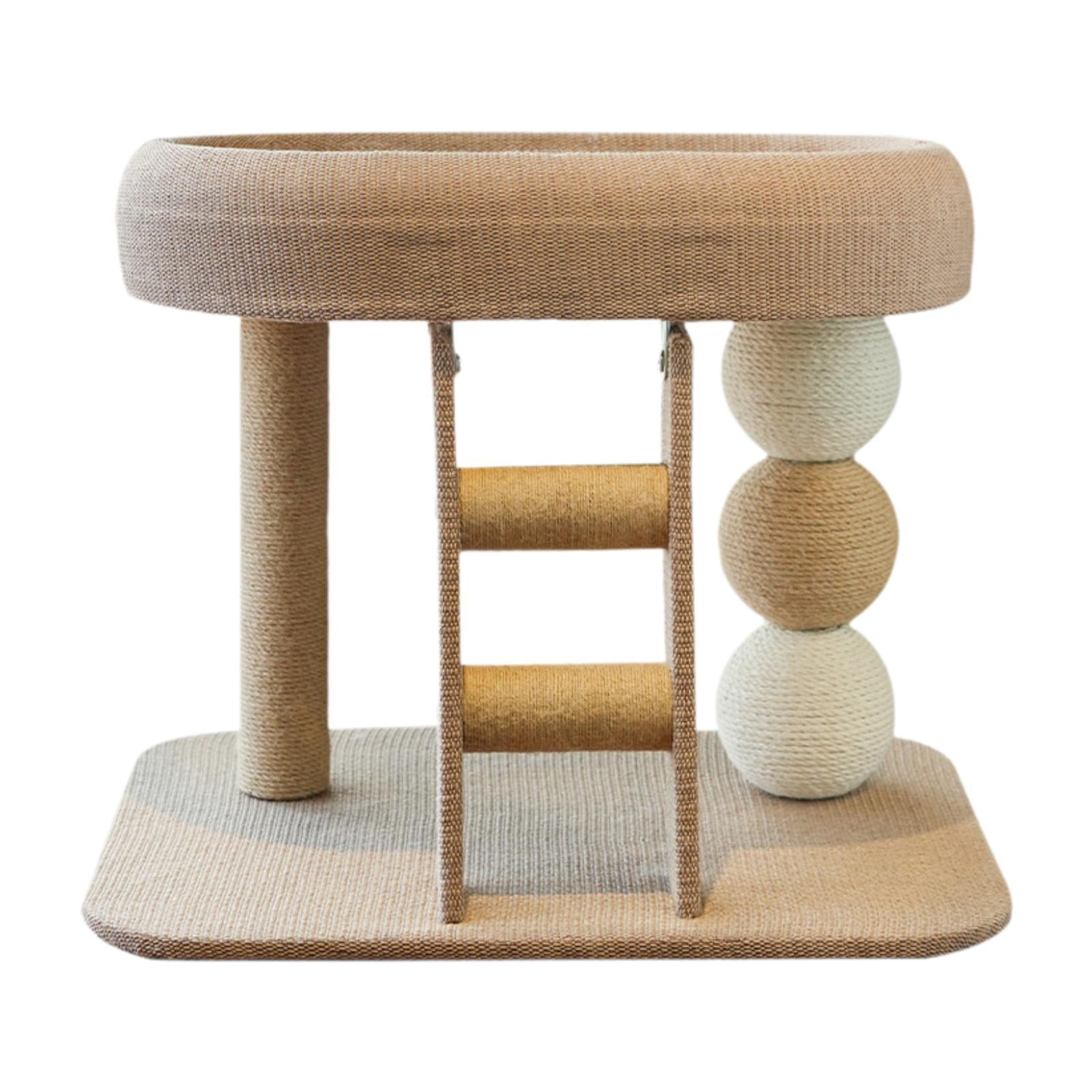 jinwen Small Cat Tree Tower with Perch Bed Scratching Post Playground Cat Scratcher