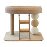 jinwen Small Cat Tree Tower with Perch Bed Scratching Post Playground Cat Scratcher
