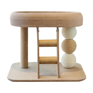 jinwen Small Cat Tree Tower with Perch Bed Scratching Post Playground Cat Scratcher