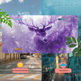 thumbnail image 5 of 1 Pcs 2D Flat License Plate Covers & Frames, Purple Deer For Decorative Front, Waterproof For Decoration Aluminum License Plate Covers & Frames Cover For Men Women, 12" X 6", 5 of 7
