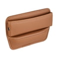 thumbnail image 3 of funtasica Seat Crevice Storage Box Easy to Install Professional PU for Glasses Brown Brown, 3 of 7