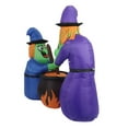 thumbnail image 4 of Halloween Inflatable Witch Cauldron Desktop Ornament Polyester Material Metal Frame Creepy Festive Design Easy Inflate Durable for Party Home Display Holiday Decoration, 4 of 8