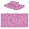 thumbnail image 2 of SKYSONIC 3 Pack Towel Flowers Pattern Cotton Bath Towel Set (1 Bath Towel, 1 Hand Towel, 1 Washcloth) for Bathroom, Super Soft and Quick Dry Towels, 2 of 7