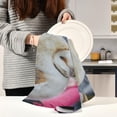 thumbnail image 6 of Kitchen Towels Cute Owl Pattern Cleaning Towel Absorbent Hand Towels Tea Towels for Home Restaurant Dish Clean 28" x 18", 1PC, 6 of 7