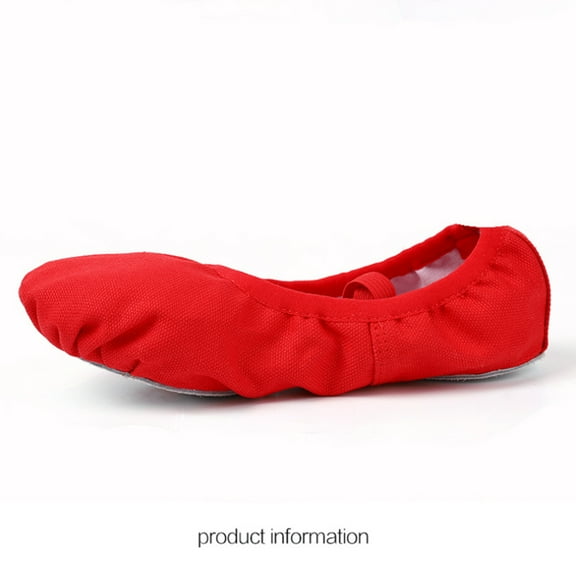 BESTYASH 1 Pair Ballet Flats Women Simple Design Red Elastic Band Design for Girls Jazz Folk ce
