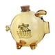 thumbnail image 1 of Hucha de cristal con forma de cerdito, adorno para ahorrar dinero, tarro para guardar monedas, ideal para la ducha, para niños y niñas, de escritorio. Amarillo, 1 of 9
