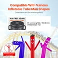 thumbnail image 3 of VEVOR Inflatable Tube Man Blower, 1 HP, Blower Fan for Wacky Waving Inflatable Tube Guy, PP Shell, IPX3 Waterproof, Fits 18" Diameter Outdoor Inflatable Wind Flying Tube Man(No Inflatable), 3 of 9