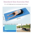 thumbnail image 2 of Tapete de Yoga Gruesa de 15 Mm de Alta Densidad NBR Tapetes de Ejercicio de Espuma para Estirar Pilates Fitness, Azul con Bolsa, 2 of 7
