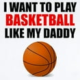 thumbnail image 2 of CafePress - Basketball Like My Daddy Body Suit - Baby Light Bodysuit, Size Newborn - 24 Months, 2 of 4