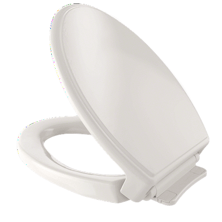 TOTO Traditional SoftClose Non Slamming Slow Close Elongated Toilet Seat and Lid Sedona Beige - SS154#12