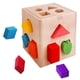 thumbnail image 1 of Bloques de construcción con forma de madera, juguete a juego, herramientas de aprendizaje educativo para niños, 13 agujeros, 1 of 5