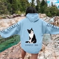 thumbnail image 4 of LUCKILY DOG Women's Long Sleeve Hoodie With Double Cat Print Pullover Sweatshirt, 4 of 6