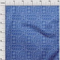 thumbnail image 2 of oneOone Cotton Silk Blue2 Fabric Crocodile Ogee & Leaves African Fabric For Sewing Printed Craft Fabric By The Yard 42 Inch Wide, 2 of 4