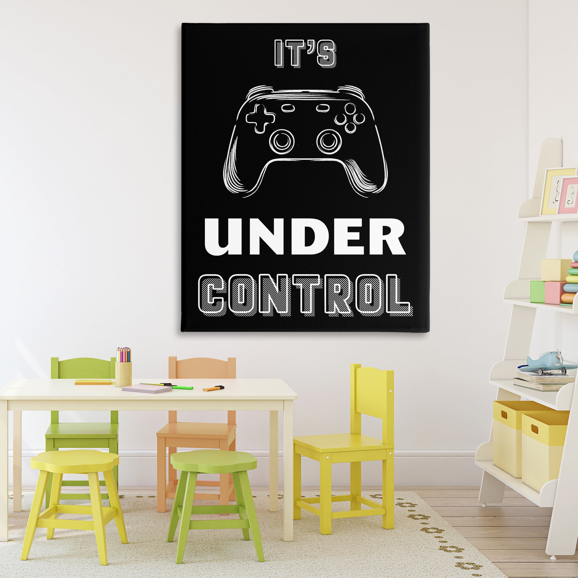 Stupell Industries Under Control Gamer Canvas Wall Art, design by Marcus Prime