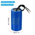 thumbnail image 2 of Uxcell 300uF 250VAC CD60 Run Capacitor 2 Wires 50/60Hz Motor Starting Capacitor 2 Pack, 2 of 5