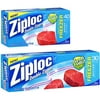 Ziploc Fresh Shield Double Zipper Freezer Bags, 30 ct Gallon & 40 ct Quart