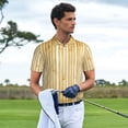 thumbnail image 3 of Sikiie Bamboo Wall Print Men's Short-sleeved POLO Shirts, Button-down Shirts and T-shirts are Suitable for Vacation, Leisure and Business-4X-Large, 3 of 6