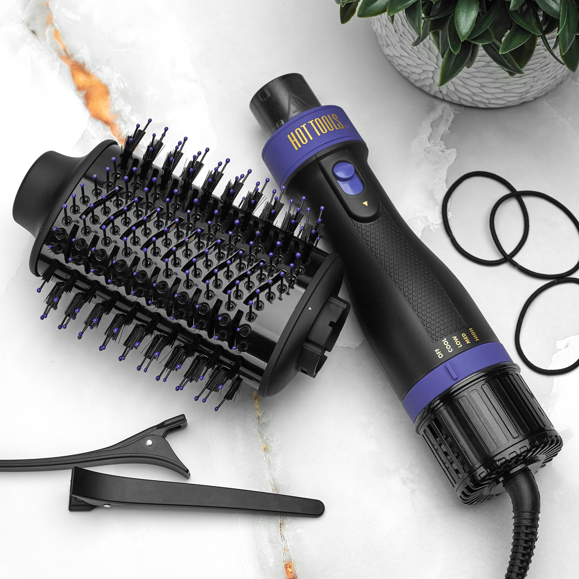 Hot Tools Pro Signature Large One-Step Charcoal Hair Dryer Volumizer, Black | Warmluftbürsten