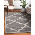 thumbnail image 2 of Unique Loom 3116023 5 x 8 ft. Austin Trellis Rectangular Rug, Gray, 2 of 2