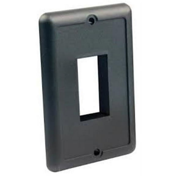 IP66 Single Switch Plate, Black