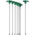 thumbnail image 1 of Estacas de acero para tienda de campaña 8X: estacas largas y duraderas con soporte de plástico para acampar, 1 of 5