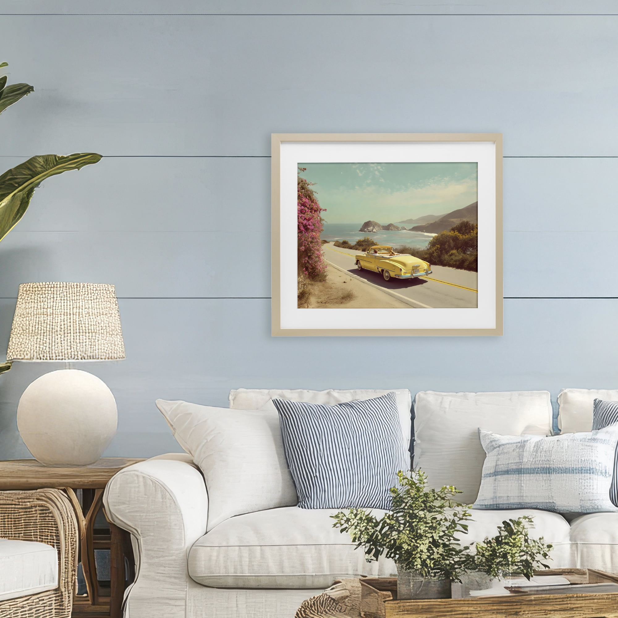 Stupell Industries Vintage Yellow Ride Birch Framed Print Under Glass, design by Franklyn Gregory
