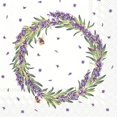 thumbnail image 1 of IHR 20-Count 3-Ply Lunch Paper Napkins, 6.5 x 6.5-Inches, Lavender Wreath, 1 of 2