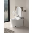 thumbnail image 4 of Smart One Piece Bidet Toilet with Remote Control, Tankless LED Display, Heated Seat, Auto Open/Close, Warm Water & Air Dryer, Foot Sensor Flush, Aromatherapy System, 4 of 7