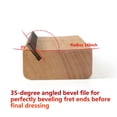 thumbnail image 4 of Yokua Guitar Fret End Dressing Crowning End Bevel File 35 Degree Luthier File Tool, 4 of 8