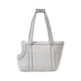 thumbnail image 2 of 14.17 x 11.81 x 9.05 inch Large Dog Outing Bag with Wide Shoulder Strap Portable Handbag for Pets Up to 3.33lb Taffeta Material Comfortable Carry (Gray), 2 of 8