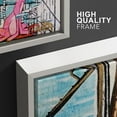 thumbnail image 4 of wall26 Framed Canvas Print Wall Art Set Stylish Fashion Audrey Hepburn Graffiti &amp; Street Art Comic Book Illustrations Modern Art Urban Portrait for Living Room, Bedroom, Office - 24"x36&quot, 4 of 5
