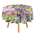 thumbnail image 3 of Adventure Time Round Tablecloth Print Decorative Table Cover Washable Table Cloths for Dining Party Picnic 50x50in, 3 of 8