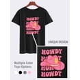 thumbnail image 6 of STARVNC Women Hat Graphic Letter Print Crew Neck Short Sleeve T-Shirt, 6 of 7