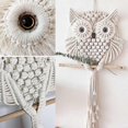 thumbnail image 4 of Owl Tapestry, Owl Macrame Wall Hanging Tapestry Art Decor Handmade Woven Boho Tapestry Ornament Owl Macrame Tapestry, 4 of 5