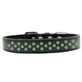 thumbnail image 3 of Dog, Puppy  Pet Fashion Collar, "Lime Green Crystal Sprinkles", 3 of 6