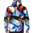 thumbnail image 7 of Honeii Abstract Cubist Printer Pattern Mens Hoodies Men's Loose Sleeve Sweatshirt,Pullover Hooded Sweatshirt for Men,Essentials Hoodie-Medium, 7 of 7