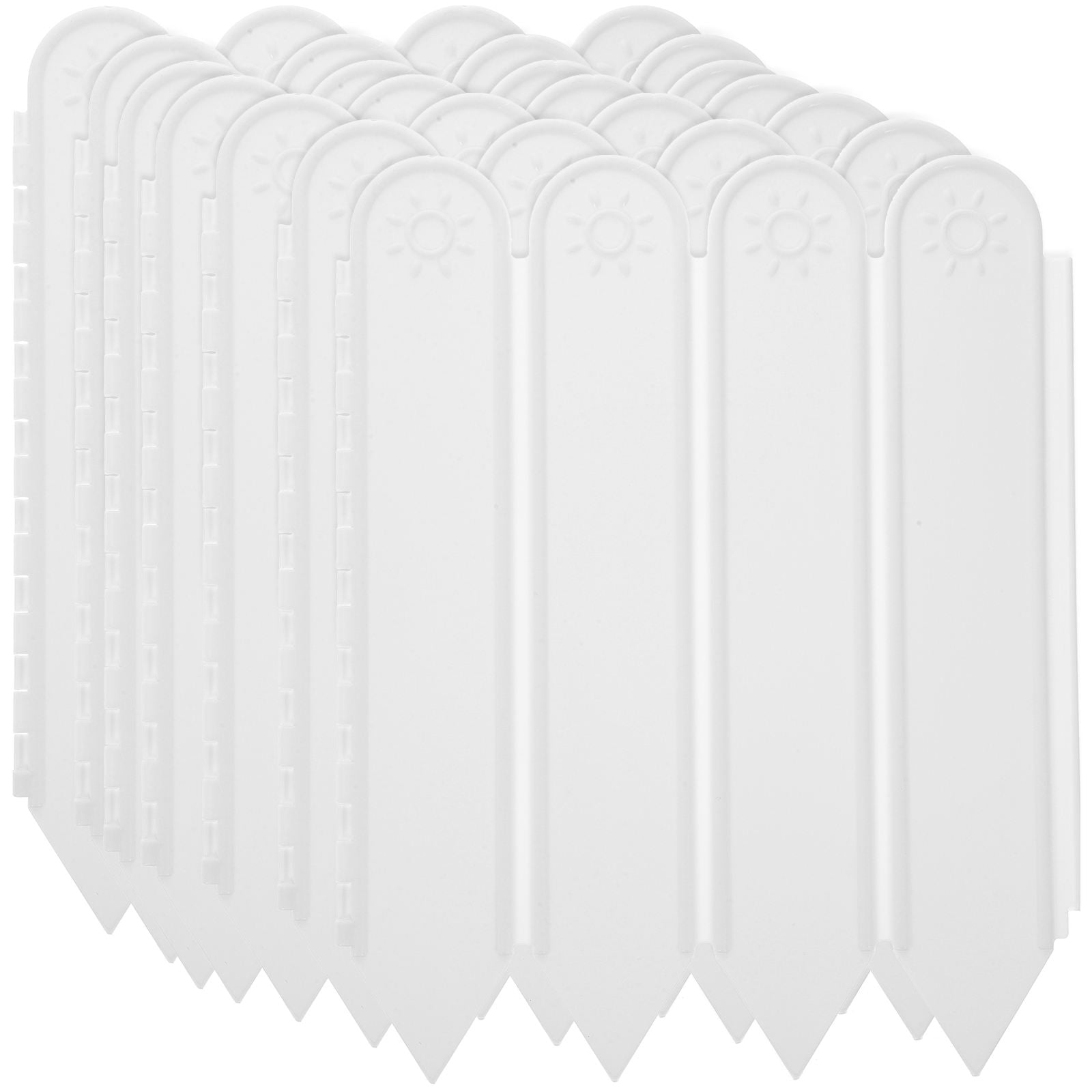 Worgeous Small Picket Fence Lawn Edging Border Garden Decoration 200X27cm White
